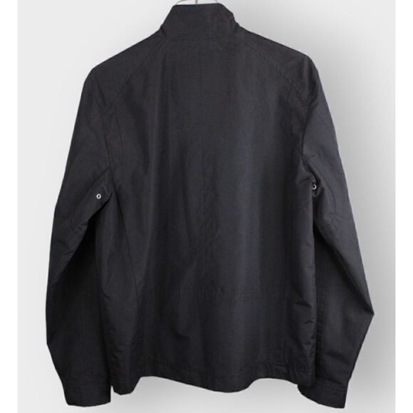 COLE HAAN Rain Jacket Solid Black Men's Size Small - Picture 4 of 13